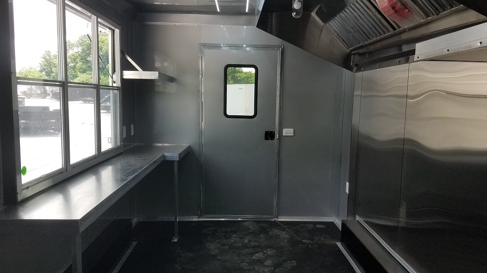 8.5' x 19' Cobalt Blue Food Concession Trailer