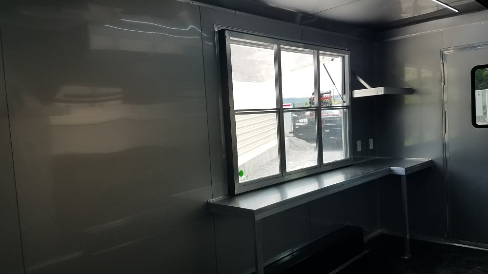 8.5' x 19' Cobalt Blue Food Concession Trailer