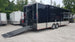 8.5' x 28' Black Concession Food Trailer