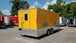 8.5' x 20' Penske Yellow Flat Nose Concession Food Trailer