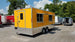 8.5' x 20' Penske Yellow Flat Nose Concession Food Trailer