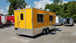 8.5' x 20' Penske Yellow Flat Nose Concession Food Trailer