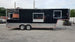 8.5' x 30' Black Goose Neck Concession Food Trailer With Appliances