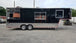 8.5' x 30' Black Goose Neck Concession Food Trailer With Appliances