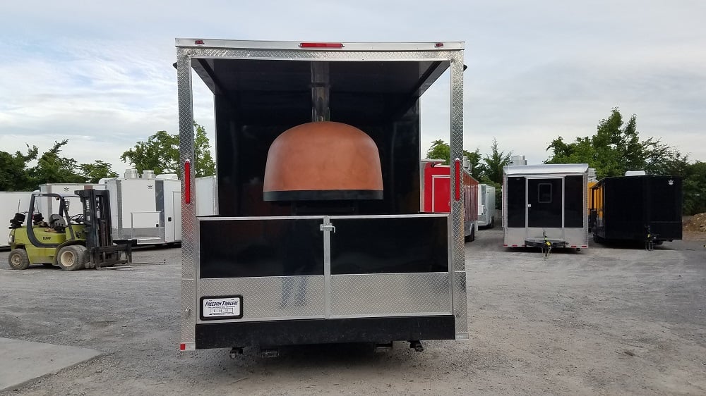 8.5' x 30' Black Goose Neck Concession Food Trailer With Appliances