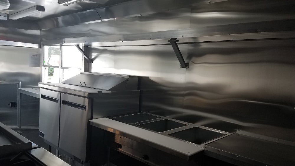 8.5' x 20' White Concession Food Trailer with Appliances