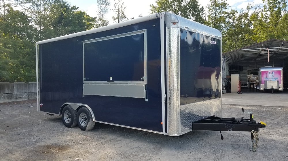 Indigo Blue 8.5x20 Concession Food Trailer