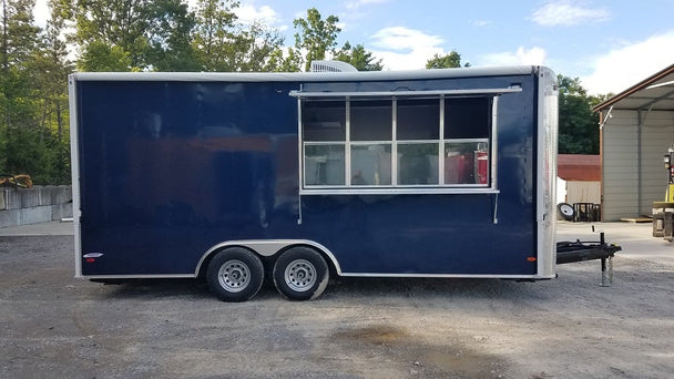 Indigo Blue 8.5x20 Concession Food Trailer