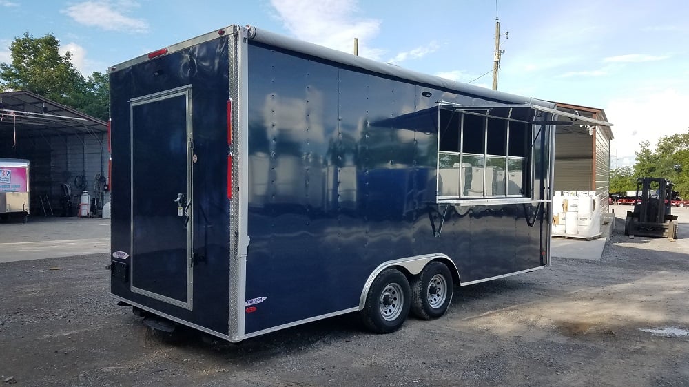 Indigo Blue 8.5x20 Concession Food Trailer