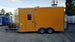 8.5' x 16' Yellow Food Concession Trailer with Appliances