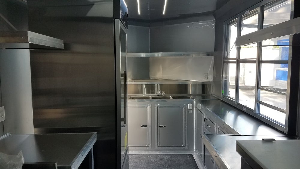 8.5' x 16' Yellow Food Concession Trailer with Appliances