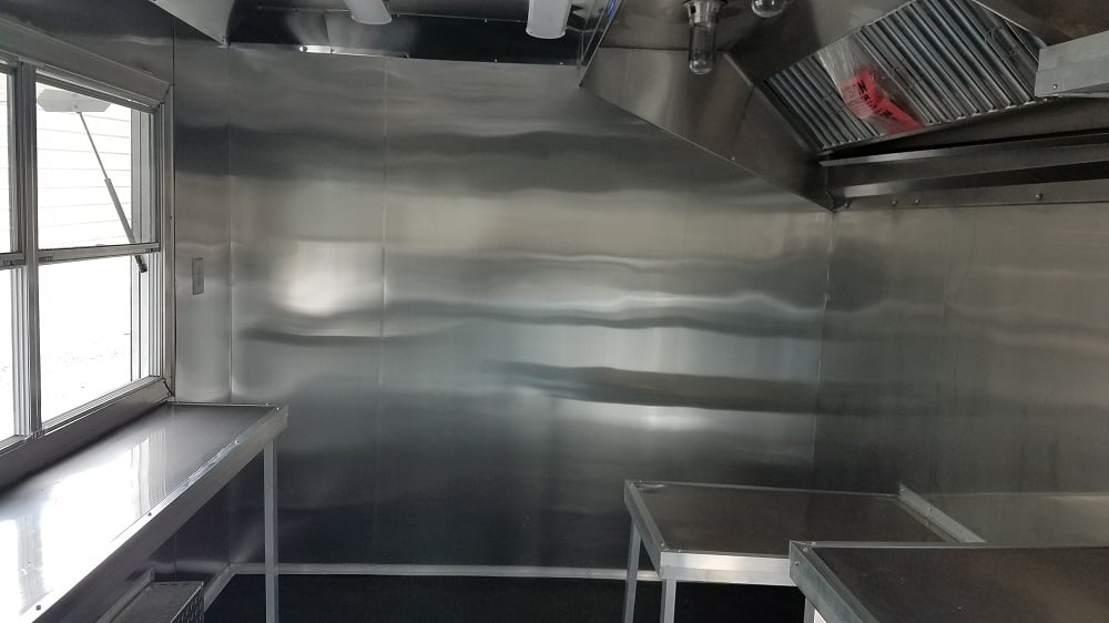 8.5' x 14' White Concession Food Trailer