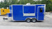 8.5' x 16' Cobalt Blue Concession Food Trailer