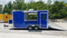 8.5' x 16' Cobalt Blue Concession Food Trailer