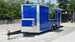 8.5' x 16' Cobalt Blue Concession Food Trailer