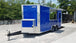 8.5' x 16' Cobalt Blue Concession Food Trailer