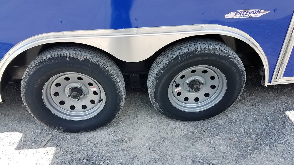 8.5' x 16' Cobalt Blue Concession Food Trailer