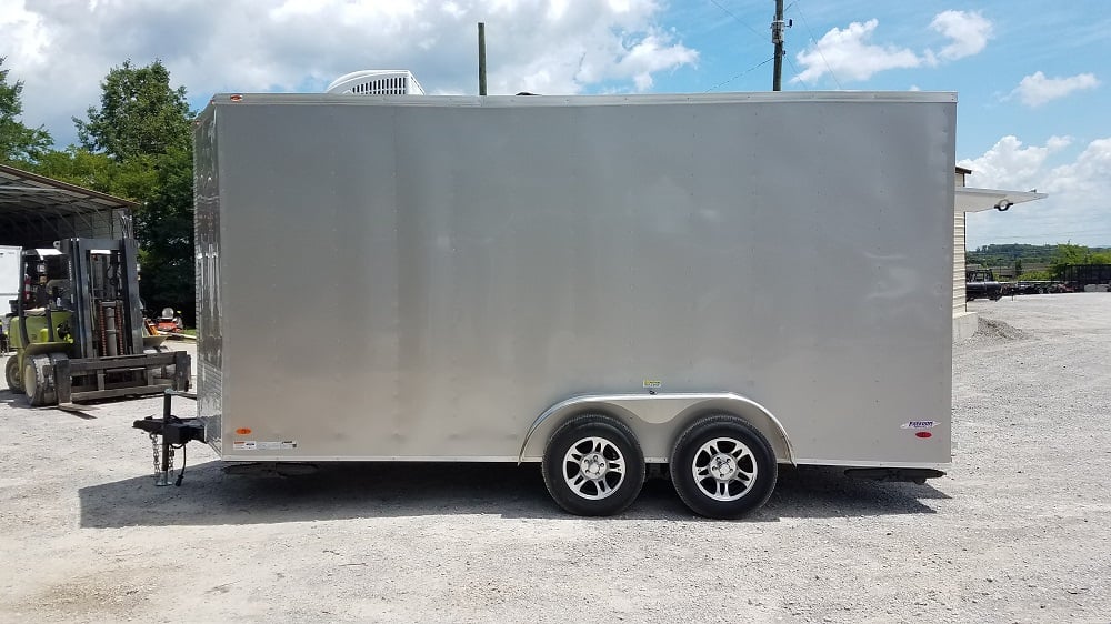 7' x 16' Arizona Beige Enclosed Custom Concession Trailer