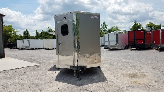 7' x 16' Arizona Beige Enclosed Custom Concession Trailer