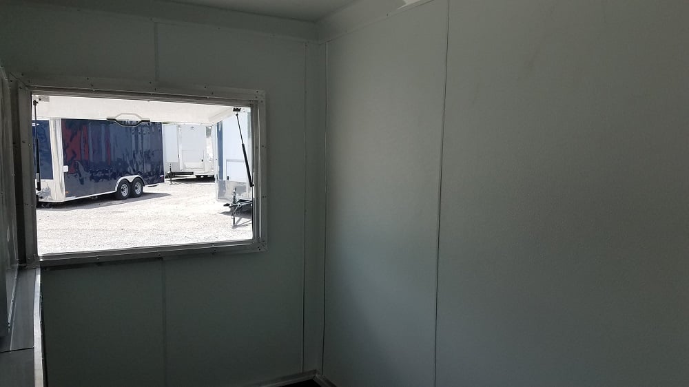 7' x 16' Arizona Beige Enclosed Custom Concession Trailer