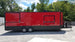 8.5' x 26' Red & Black Porch Style Concession Food Trailer