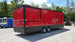 8.5' x 26' Red & Black Porch Style Concession Food Trailer