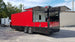 8.5' x 26' Red & Black Porch Style Concession Food Trailer With Appliances