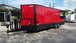 8.5' x 26' Red & Black Porch Style Concession Food Trailer With Appliances