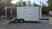 8.5' x 18' White Porch Style Event Concession Food Trailer