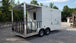 8.5' x 18' White Porch Style Event Concession Food Trailer