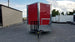 8.5' x 20' Red Porch Style Concession Food Trailer