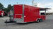 8.5' x 20' Red Porch Style Concession Food Trailer