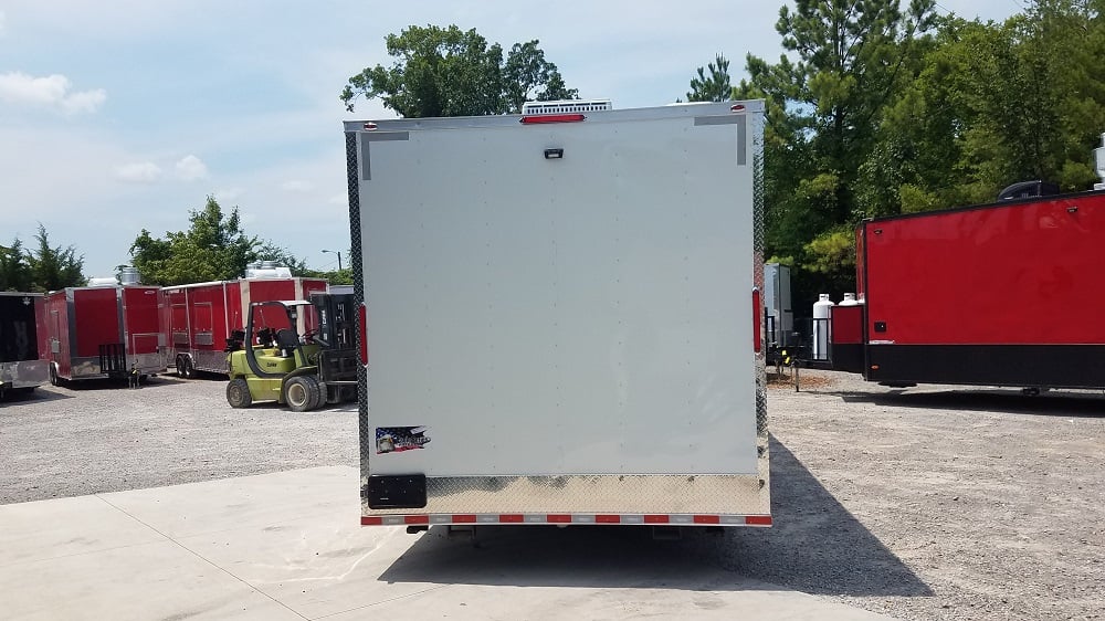 8.5' x 33' White Goose-Neck Mobile Veterinary Clinic