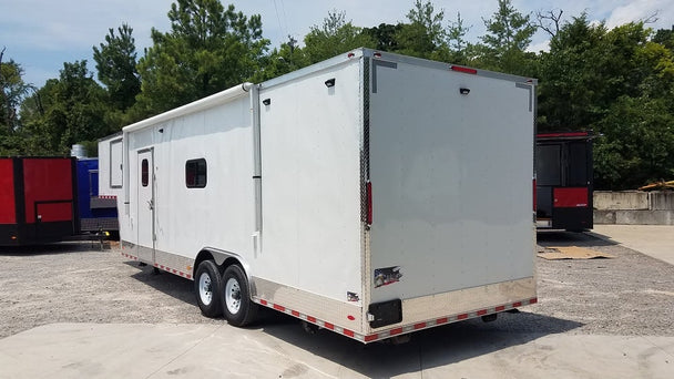 8.5' x 33' White Goose-Neck Mobile Veterinary Clinic