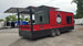 8.5' x 26' Red & Black Porch Style Concession Food Trailer With Appliances