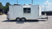 8.5' x 16' White Concession Food Trailer