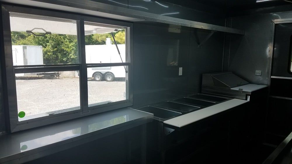 8.5' x 16' White Concession Food Trailer With Appliances