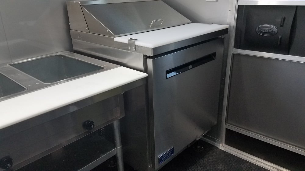 8.5' x 16' White Concession Food Trailer With Appliances