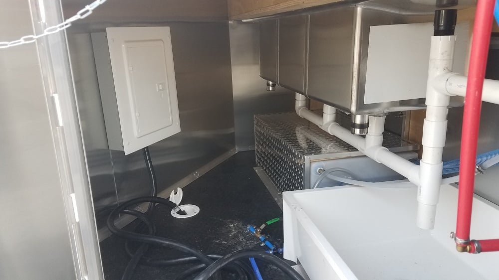 8.5' x 14' White Concession Food Trailer With Appliances