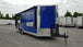 8.5' x 22' Cobalt Blue Porch Style Concession Food Trailer