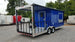 8.5' x 22' Cobalt Blue Porch Style Concession Food Trailer