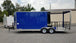 8.5' x 22' Cobalt Blue Porch Style Concession Food Trailer