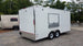 8.5' x 18' White Concession Food Trailer