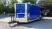 8.5' x 22' Cobalt Blue Porch Style Concession Food Trailer With Appliances