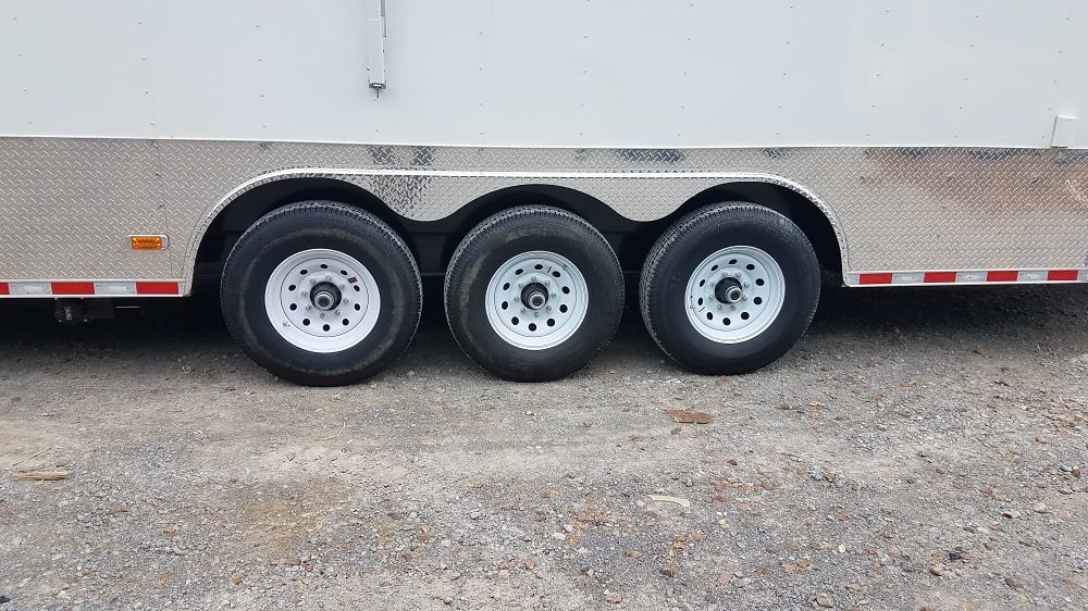 8.5' x 35' White Gooseneck Concession Food Trailer With Appliances