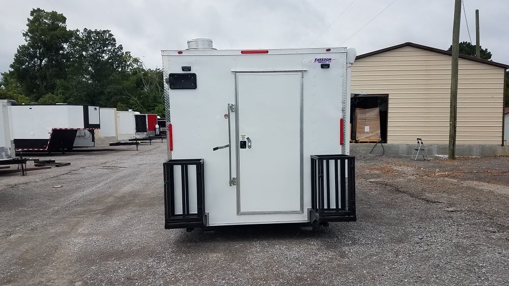 8.5' x 24' White Concession Food Trailer With Appliances