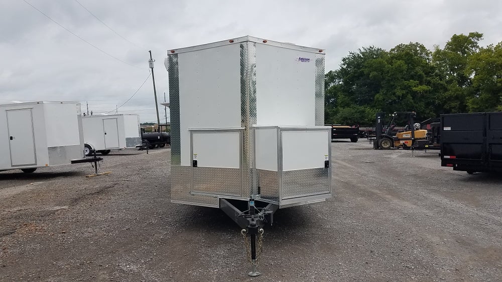 8.5' x 24' White Concession Food Trailer