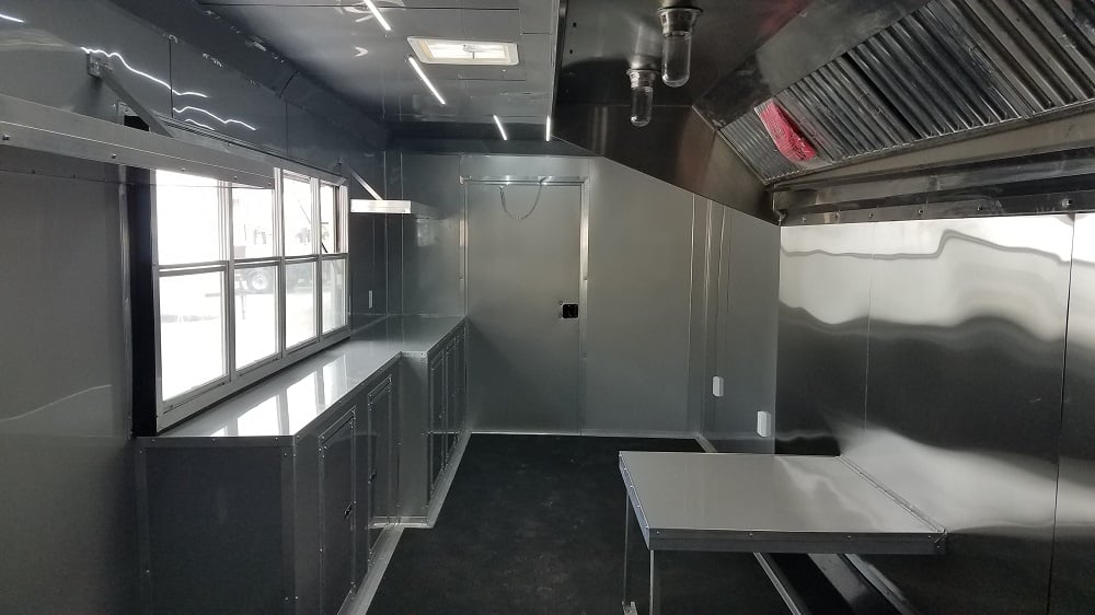 8.5' x 24' White Concession Food Trailer With Appliances