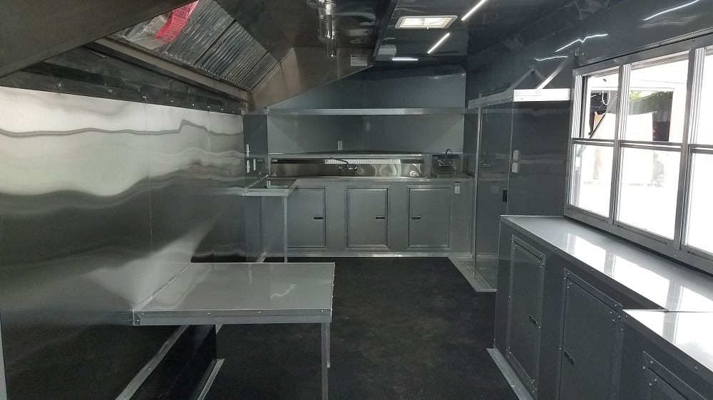 8.5' x 24' White Concession Food Trailer With Appliances