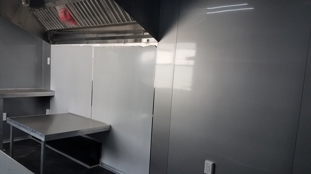 Black on Black 8.5 x 25 Concession Food Trailer